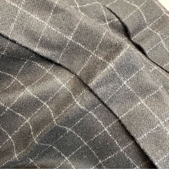 Ralph Lauren Collection Fall ‘02 Charcoal Check Cashmere Wide-leg Cuffed Trouser - Picture 7 of 11